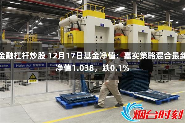 金融杠杆炒股 12月17日基金净值：嘉实策略混合最新净值1.038，跌0.1%