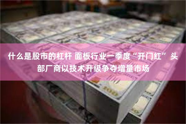 什么是股市的杠杆 面板行业一季度“开门红” 头部厂商以技术升级争夺增量市场