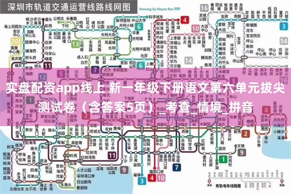 实盘配资app线上 新一年级下册语文第六单元拔尖测试卷（含答案5页）_考查_情境_拼音
