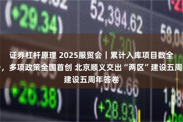 证券杠杆原理 2025服贸会｜累计入库项目数全市第一，多项政策全国首创 北京顺义交出“两区”建设五周年答卷